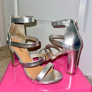 Silver heels!